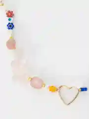 Белый цепочка с подвеской-жемчугом