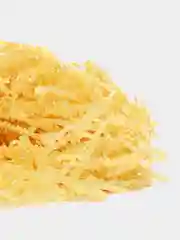 Желтый наполнитель бумажный для коробок, 50грамм. гофрированный.