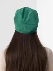 Зеленый шапка женская двухслойная