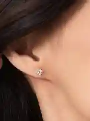 Серебряный крестик на цепочке женский,колье с подвеской-кулоном,цепочка на шею,серьги-гвоздики
