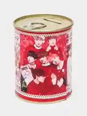 Копилка для денег, монет и купюр "BTS" новогодняя