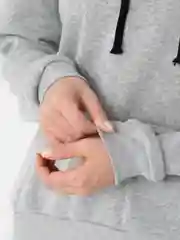 Серый худи с капюшоном, унисекс