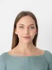 Белый серьги "Сердечки"