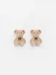 Бежевый серьги Плюшевые мишки Teddy Bear