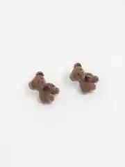 Бежевый серьги Плюшевые мишки Teddy Bear