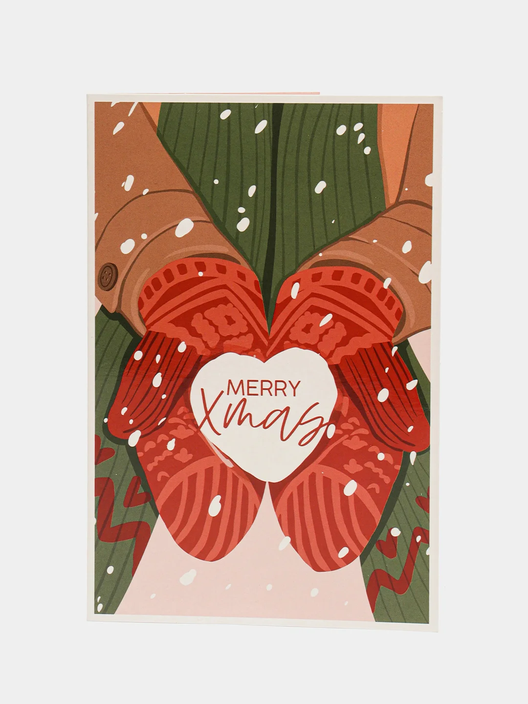 Коралловый открытка "С Новым годом!", 12 х 18 см, 10 видов