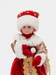 Бордовый снегурочка музыкальная под елку