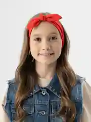 Алый повязка на голову детская