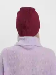 Бордовый шапка женская