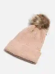 Конфетный шапка с помпоном
