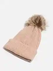 Конфетный шапка с помпоном