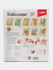 Розовый квиллинг панно Lori, дизайн на выбор
