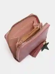 Красный компактный женский кошелек из экокожи, 8 цветов