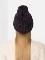 Бордовый шапка женская "Пчёлка"