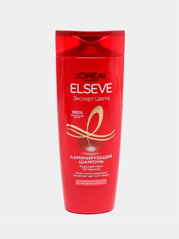 Ламинирующий шампунь для окрашенных или мелированных волос, 400 мл, LOreal Paris Elseve
