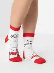Белый носки новогодние, женские