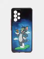 Синий чехол с рисунком на Samsung Galaxy A53 (Самсунг Галакси А53)