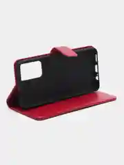 Фуксия кожаный PU чехол-книжка Xiaomi  Poco M4 Pro 5G / Redmi Note 11T 5G