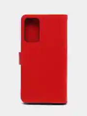 Красный кожаный PU чехол-книжка Xiaomi  Poco M4 Pro 5G / Redmi Note 11T 5G