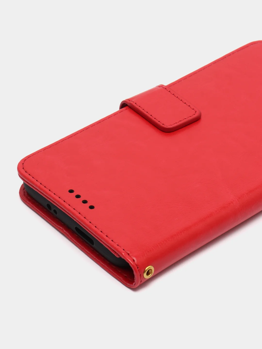 Красный кожаный PU чехол-книжка Xiaomi Poco M4 Pro 5G / Redmi Note 11T 5G