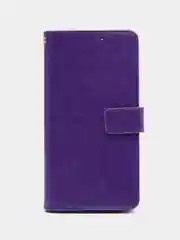 Фиолетовый кожаный PU чехол-книжка Xiaomi  Poco M4 Pro 5G / Redmi Note 11T 5G