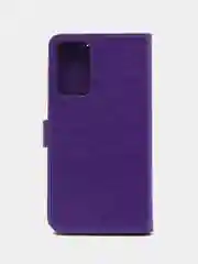 Фиолетовый кожаный PU чехол-книжка Xiaomi  Poco M4 Pro 5G / Redmi Note 11T 5G