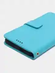 Голубой кожаный PU чехол-книжка Xiaomi  Poco M4 Pro 5G / Redmi Note 11T 5G