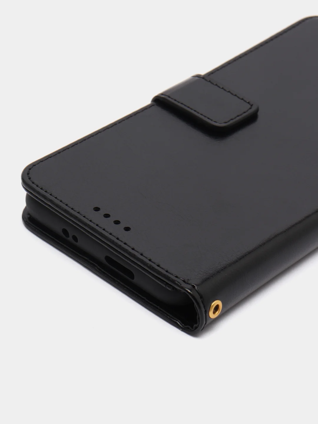 Черный кожаный PU чехол-книжка Xiaomi Poco M4 Pro 5G / Redmi Note 11T 5G
