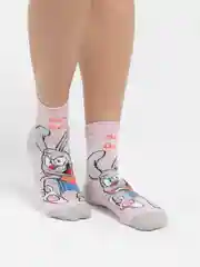 Розовый носки новогодние, Женские носки