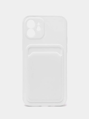 Чехол с карманом для карт iPhone 7 8 Plus XR X/XS Max 11 12 13 Pro Max mini айфон про макс