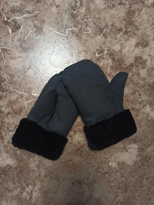 Варежки для рыбалки и охоты мужские, мутоновые
