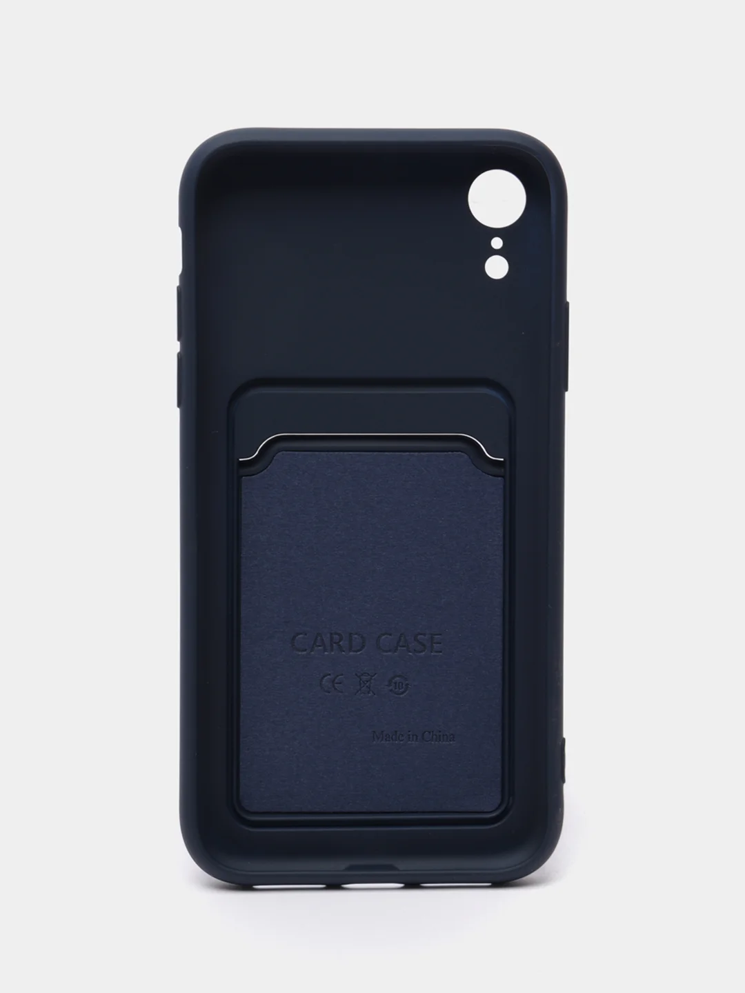 Темно-синий чехол с карманом для карт iPhone 7 8 Plus XR X/XS Max 11 12 13 Pro Max mini айфон про макс