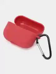 Багровый силиконовый чехол для наушников Apple Airpods Pro, Airpods