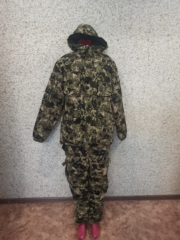 Костюм горка зимний мужской камуфляж, рабочий для охоты и рыбалки