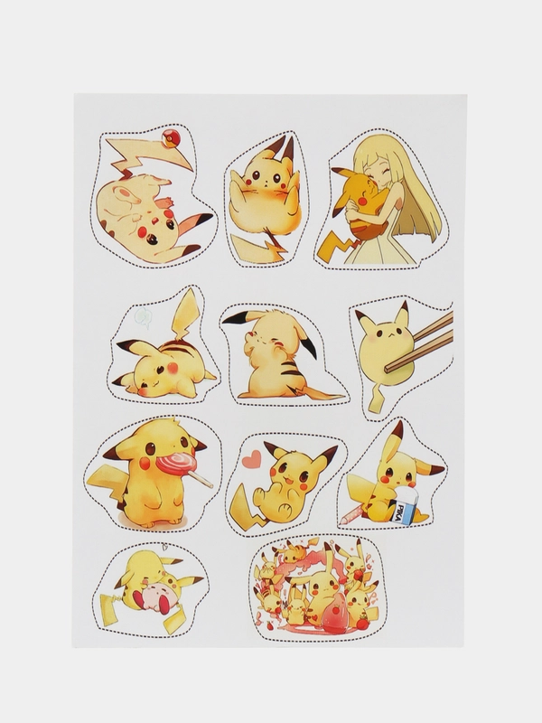 Наклейки-стикеры по аниме Pokemon, "Пикачу"