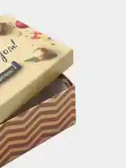 Желтый подарочная коробка- С новым годом!
