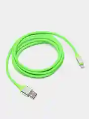 Зеленый кабель USB-Lightning 2 метра