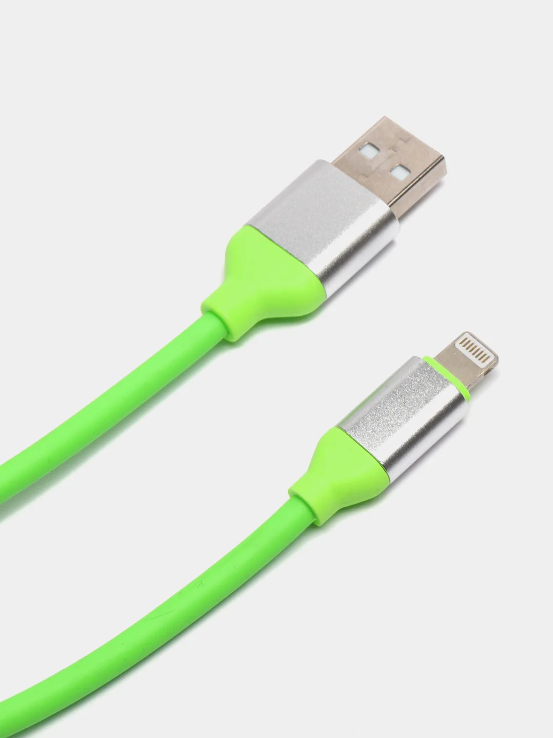 Зеленый кабель USB-Lightning 2 метра