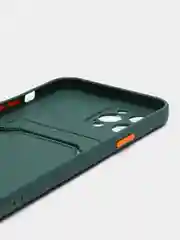 Зеленый чехол с карманом для iPhone 11, Samsung S20 FE, S21 FE, 12 Pro Max, Honor 50 Lite