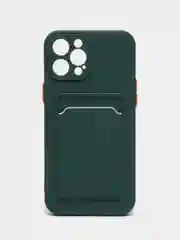 Зеленый чехол с карманом для iPhone 11, Samsung S20 FE, S21 FE, 12 Pro Max, Honor 50 Lite