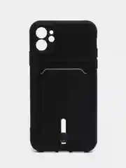 Черный чехол с карманом для iPhone 11, Samsung S20 FE, S21 FE, 12 Pro Max, Honor 50 Lite