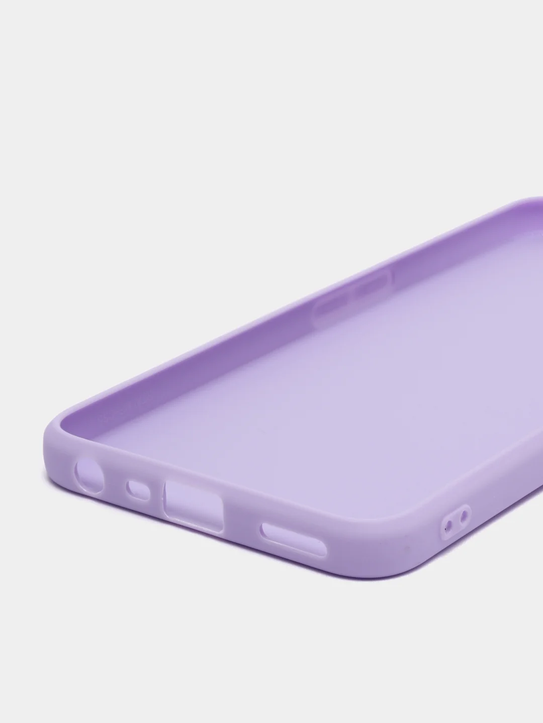 Лавандовый чехол для iPhone 11, Realme C35, C31, C33, Honor X7A (2023) однотонный с защитой камеры