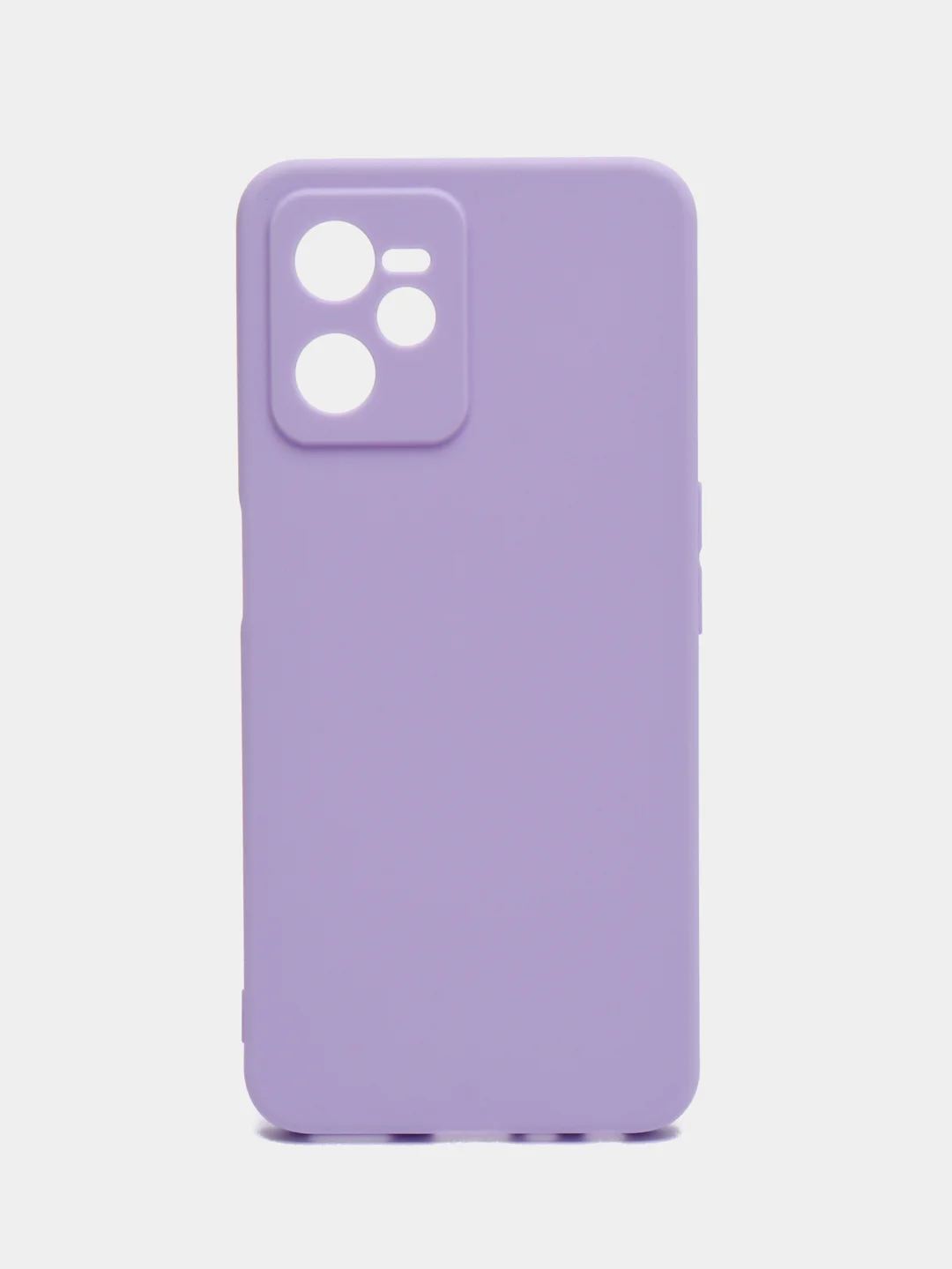 Лавандовый чехол для iPhone 11, Realme C35, C31, C33, Honor X7A (2023) однотонный с защитой камеры
