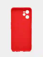 Красный чехол для iPhone 11, Realme C35, C31, C33, Honor X7A (2023) однотонный с защитой камеры