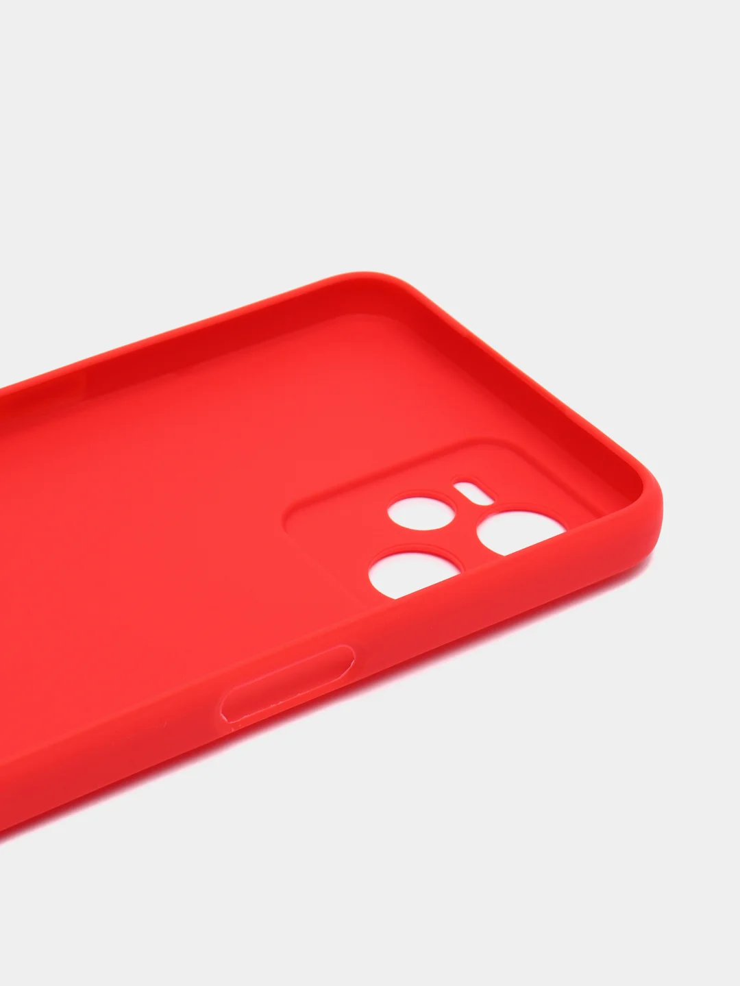 Красный чехол для iPhone 11, Realme C35, C31, C33, Honor X7A (2023) однотонный с защитой камеры