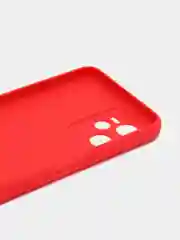 Красный чехол для iPhone 11, Realme C35, C31, C33, Honor X7A (2023) однотонный с защитой камеры