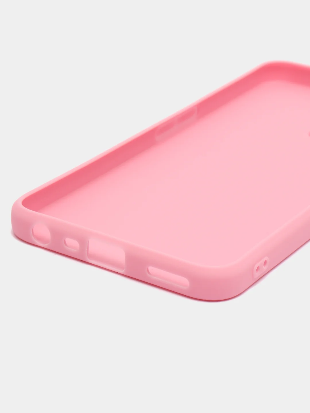 Розовый чехол для iPhone 11, Realme C35, C31, C33, Honor X7A (2023) однотонный с защитой камеры