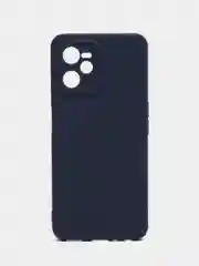 Темно-синий чехол для iPhone 11, Realme C35, C31, C33, Honor X7A (2023) однотонный с защитой камеры