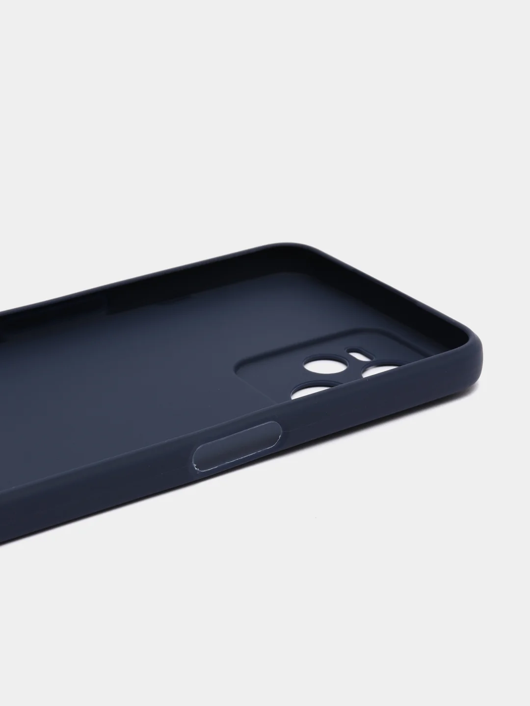 Темно-синий чехол для iPhone 11, Realme C35, C31, C33, Honor X7A (2023) однотонный с защитой камеры
