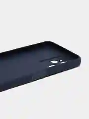 Темно-синий чехол для iPhone 11, Realme C35, C31, C33, Honor X7A (2023) однотонный с защитой камеры